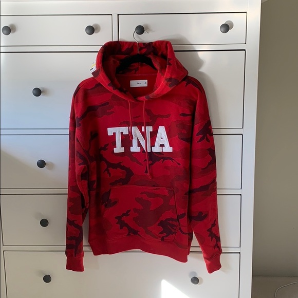 Tna Red Camouflage Hoodie - Picture 1 of 2